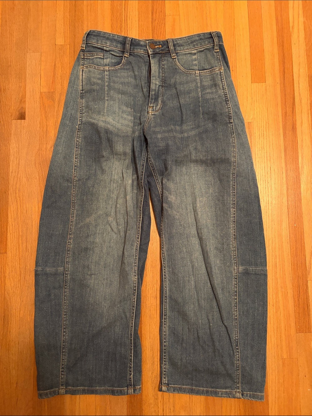 Anthropologie pilcro barrel jean